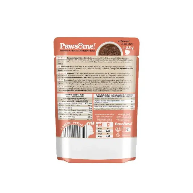 Pawsome Senior Μοσχαράκι 85gr 2