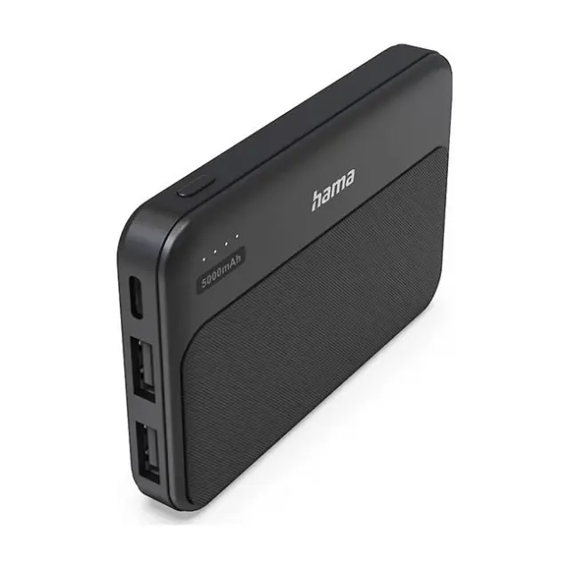 Hama PowerBank Pocket 5 5000mAh 2x USB-A Anthracite (201769)