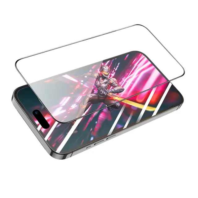 Tempered Glass Hoco Premium Series A34 9D Large Arc Dustproof Anti-glare 0.4mm για Apple iPhone 15 Pro 3