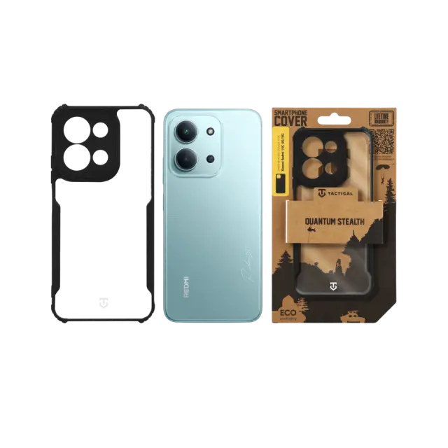 Tactical Quantum Stealth Cover for Xiaomi Redmi 15C 4G/5G Clear/Black 3