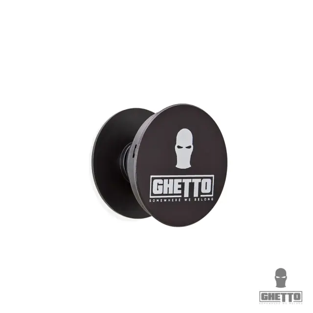 Ghetto Mask Logo Mobile Grip Up All Phones Stand Black