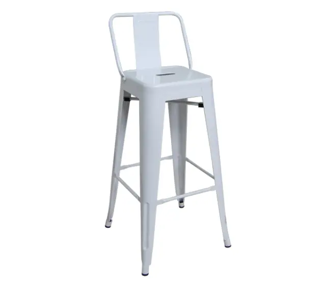 Σκαμπώ Bar RELIX Μέταλλο Άσπρο 43x43 H.100cm