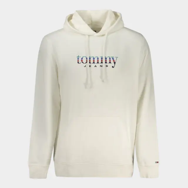 Tommy Hilfiger - Ανδρικό Φούτερ με Κουκούλα Terry DM0DM22642-YBL Εκρού - 2XL