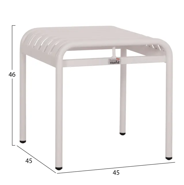ΣΚΑΜΠΟ ΑΛΟΥΜΙΝΙΟΥ FB96340.02 ΛΕΥΚΟ 45x45x46Υεκ. 2