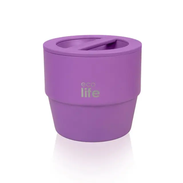 Ecolife Στρογγυλό Θερμός Φαγητού 750ml Μωβ / 33-BO-9064 (Ecolife)