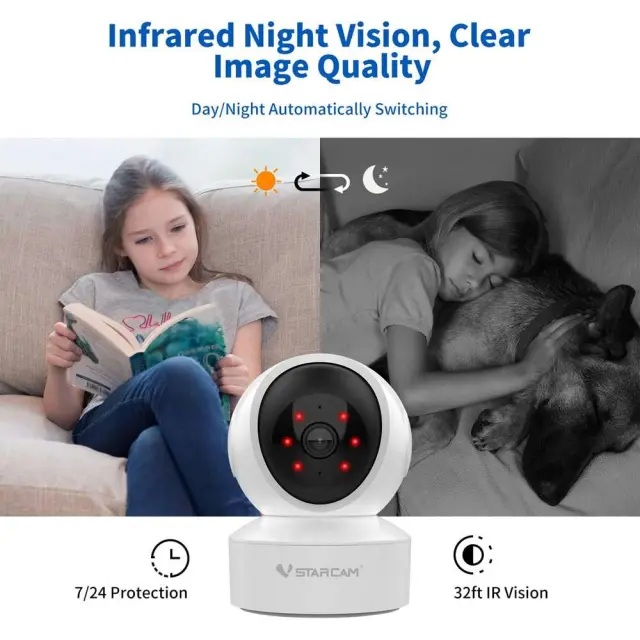 Vstarcam IP κάμερα παρακολούθησης Wi-Fi Full HD+ με αμφίδρομη επικοινωνία CS49 3