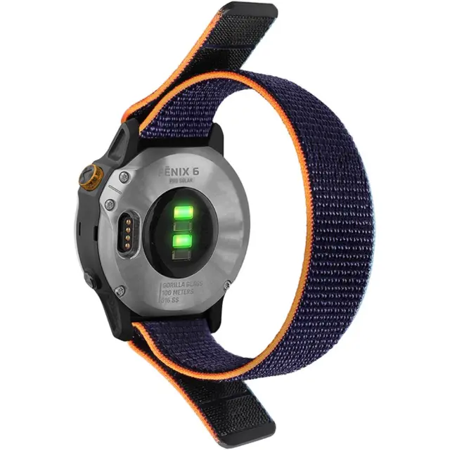 Velcro Λουράκι για Fenix 5s/6s/6s/7s Pro/8/9 (43mm)-Navy Blue OEM