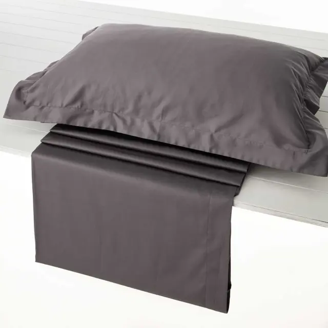 Μαξιλαροθήκη Athena ζεύγος OXF Grey 55x75cm Vesta Home 000008226