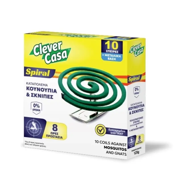Clever Casa Εντομοαπωθητικές Σπείρες Φιδάκι 10τμ