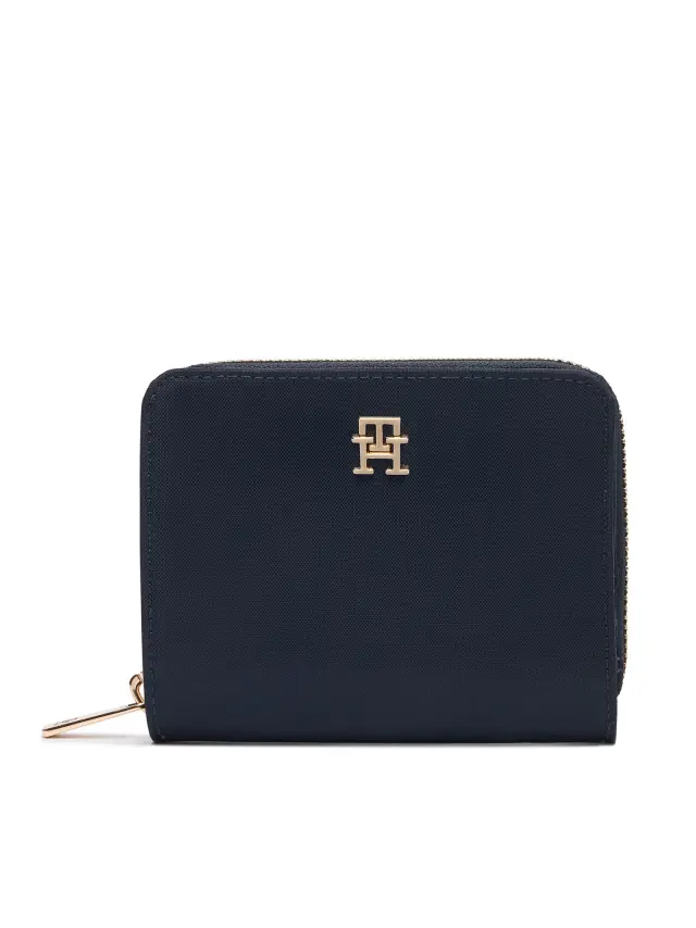 Tommy Hilfiger Πορτοφόλι TH Icon Med Za W/Flap Nylon Σκούρο μπλε