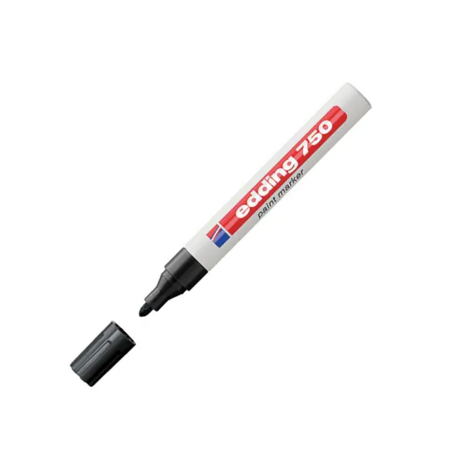 Μαρκαδόρος Λαδιού Ανεξίτηλος Edding 750 Μαύρος 2-4mm (Edding)