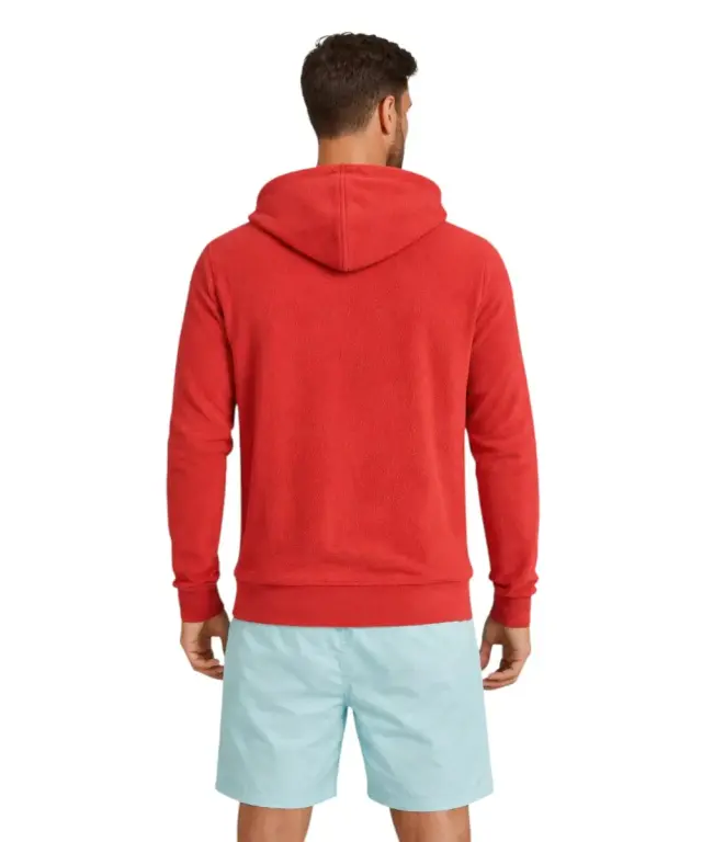 Norway Nautical School - Ανδρική Ζακέτα Φούτερ Fleece 849531-RED Κόκκινο 2