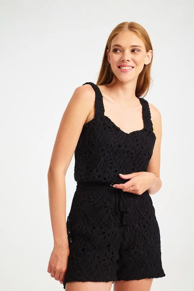 Crochet Σορτς με Φούντες & Φόδρα MILOS SHORTS - XS 2