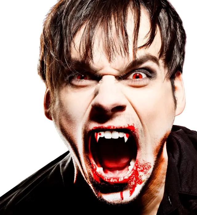 Αποκριάτικο Αξεσουάρ Δόντια Vampire με 4 Κάψουλες Αίμα (Widmann) (W-91702) 2