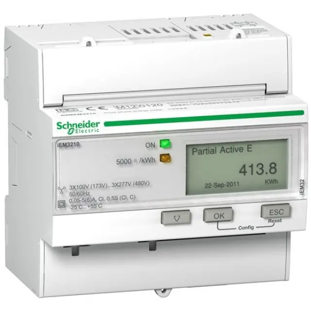 iEM3210 energy meter - CT - 1 pulse O - MID
