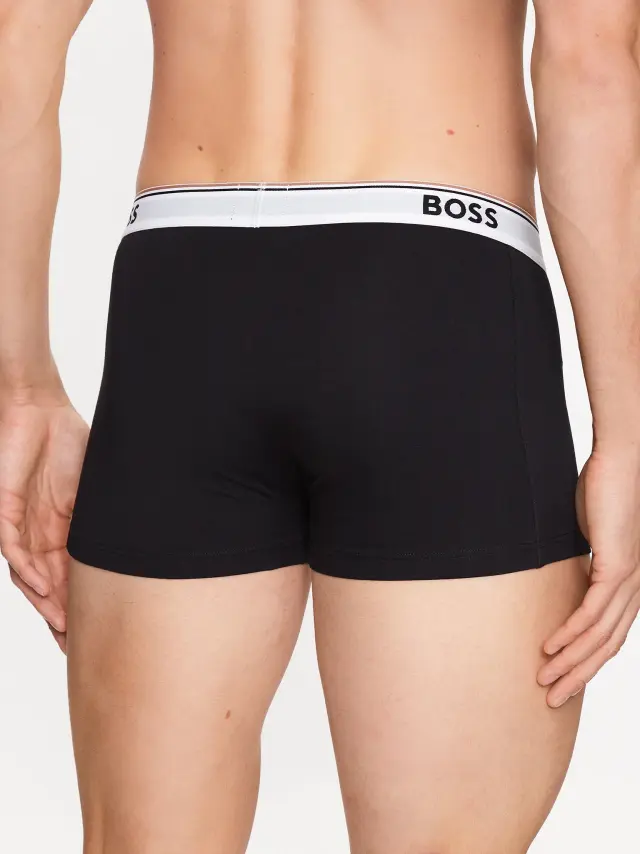 Hugo Boss - Ανδρικά Μποξεράκια Power Bodywear 3Pack 50475274-001 Μαύρο 3
