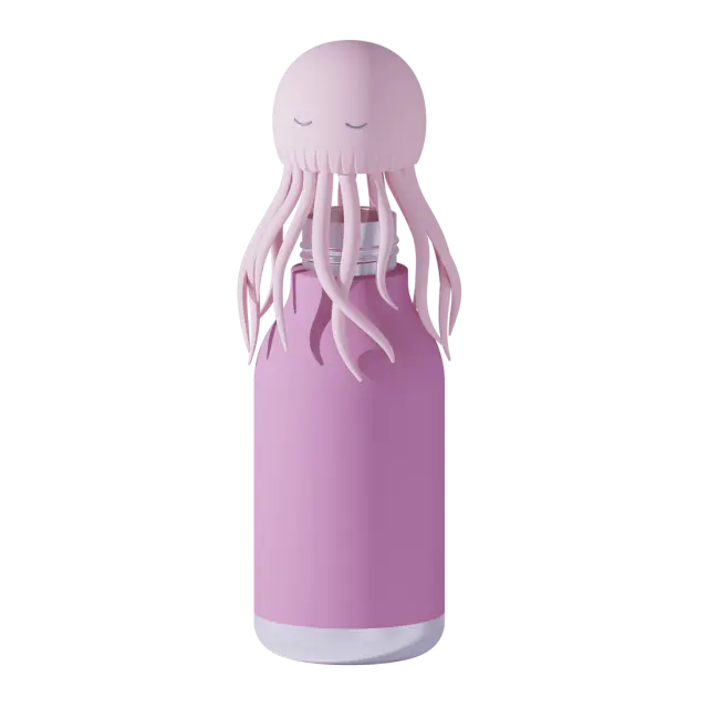 Παιδικό Ισοθερμικό Παγούρι Bestie Jelly Fish Asobu 460 ml 2