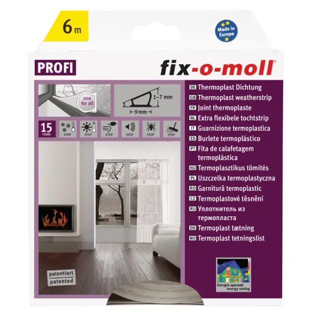 Thermoplast-Προφίλ Διάφανο 6m 9x7mm 2