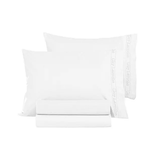 Σετ Μαξιλαροθήκες 2 Τεμαχίων Guy Laroche Color Plus White 50x70