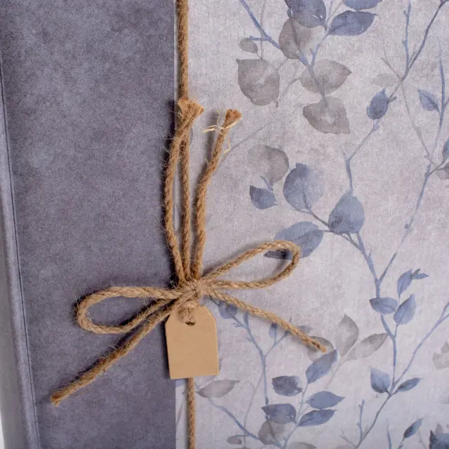 Άλμπουμ Giardino μπλε-γκρι με Ριζόχαρτο 24X24 cm 40 σελίδες 2