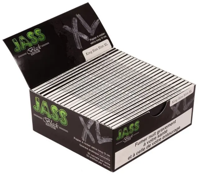 Jass Χαρτάκια Premium Black Edition - King Size Slim XL 32φ. 2