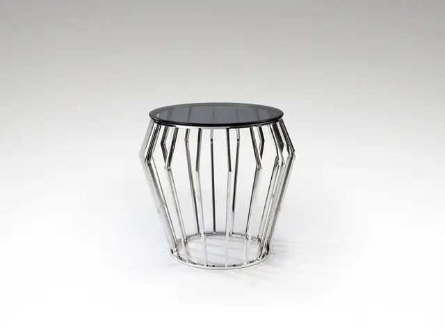 Ciros 336710 bright steel τραπέζι Χρώμιο