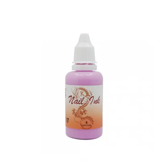 Ακρυλικό χρώμα αερογράφου Μωβ Ανοιχτό - Airbrush Light Purple Nail Ink 30ml OEM