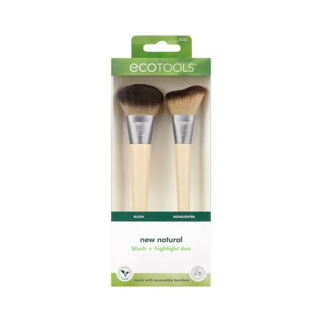EcoTools Σετ Πινέλων Brush Set Blush & Highlight Duo