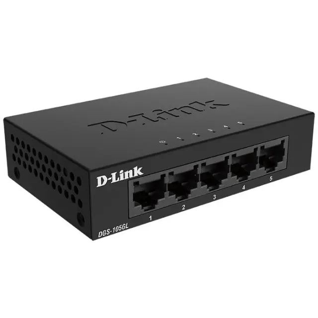 5-Port Gigabit Ethernet 10/100/1000 Unmanaged Desktop Switch.