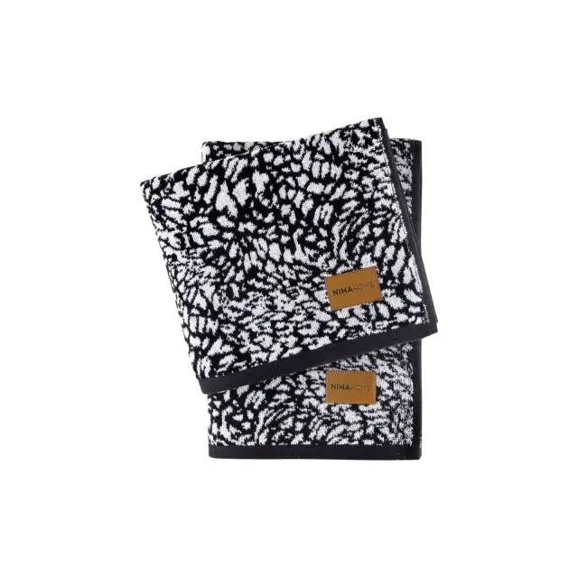 Πετσέτα Λουτρού 70x140 480gsm Nima Dakara Black-White 100% βαμβακερό 2