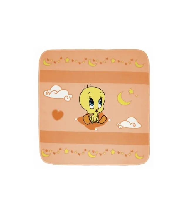 Κουβέρτα Αγκαλιάς φανελένια (90x90) Des.49 Baby Looney Tunes
