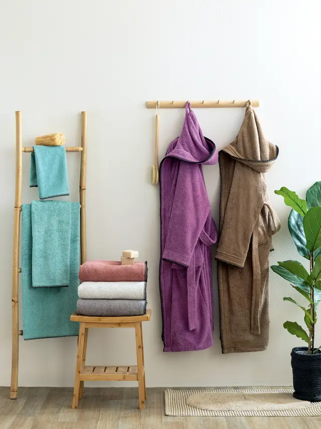 Palamaiki Μπουρνούζι Bath Collection BRIDGE TAUPE Small 2