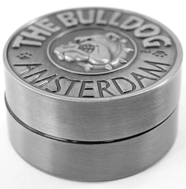 The Bulldog Amsterdam Grinder Μεταλλικό Ασημί 40mm - 2 Parts NEW DESIGN 2