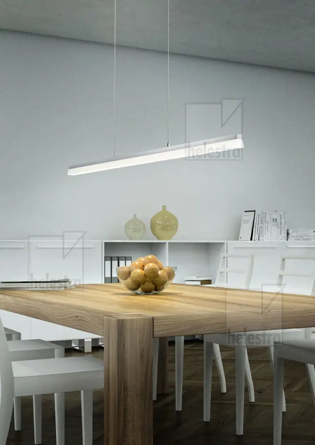 MOYA Κρεμαστό Φωτιστικό LED Γραμμικό Dimmable 2800K Αλουμινίου Ματ Άσπρο 2