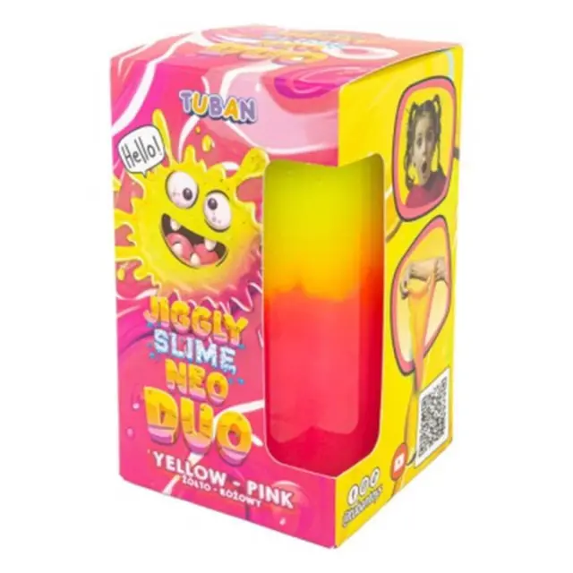 JIGGLY SLIME - NEO DUO κίτρινο - ροζ 430g / TU3811 (Tuban)