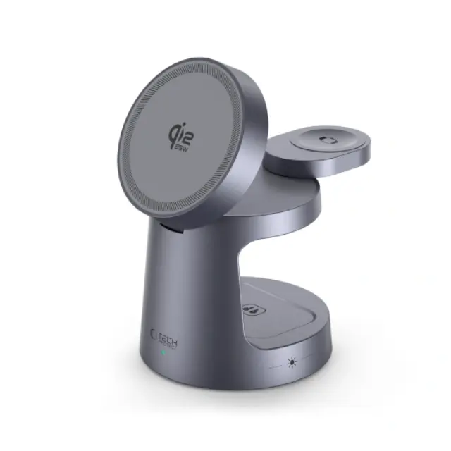Tech-protect Qi2.2-25w-a48 3in1 Magnetic Magsafe Wireless Charger Dark Grey 2