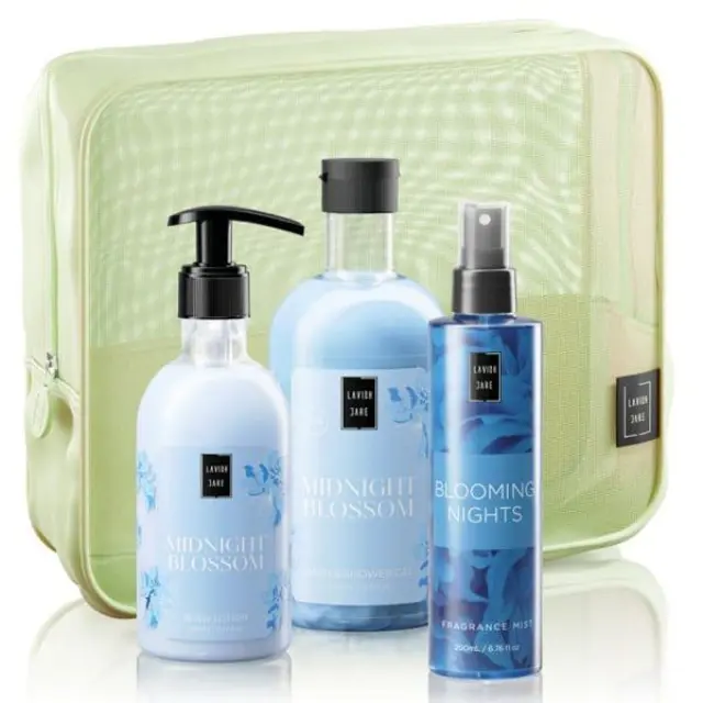 Lavish Care Body Care Set Midnight Blossom Shower Gel 500 ml + Body Lotion 300 ml + Fragrance Mist 200 ml