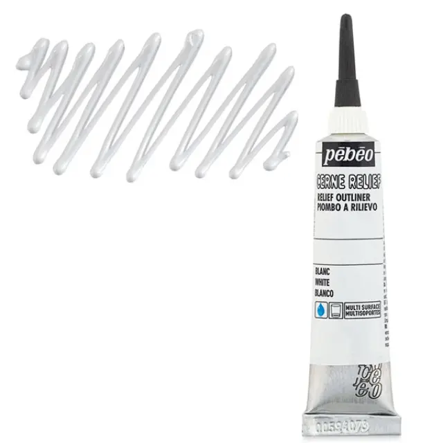 Pebeo Περίγραμμα Cern Relief - White - 20ml
