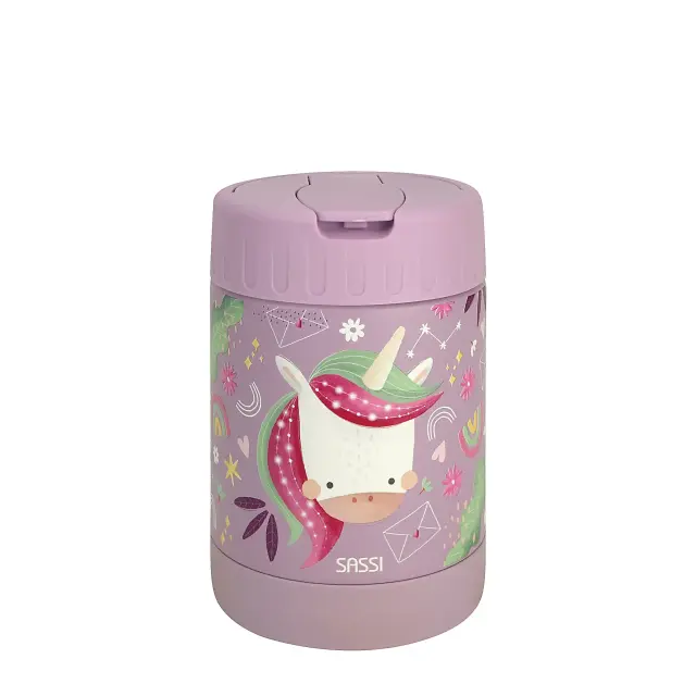 Sassi Ανοξείδωτος Θερμός Φαγητού 350ml Sparkly The Unicorn