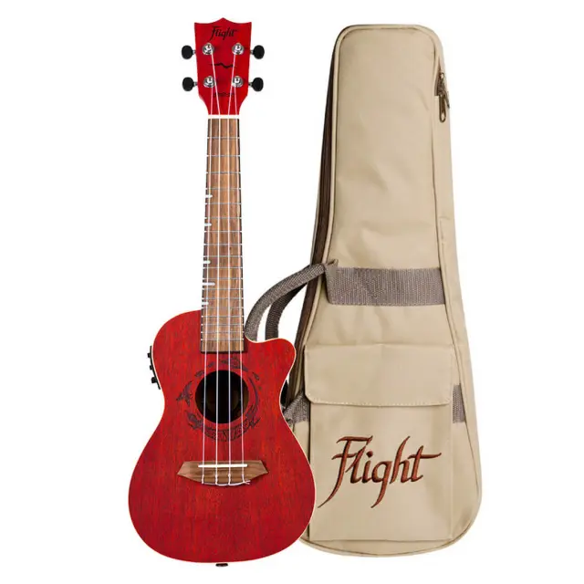 Flight DUC380 CEQ Ηλεκτροακουστικό Concert Γιουκαλίλι Coral