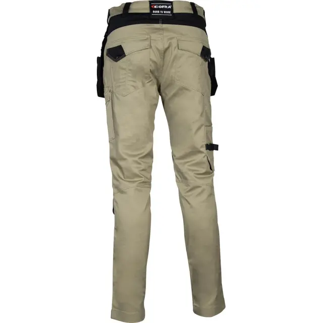 Παντελόνι Εργασίας Super Stretch Cofra Kudus klaki/black - EU 46 2
