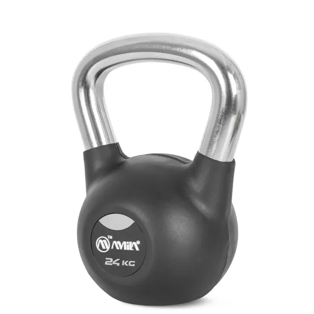 AMILA Kettlebell Rubber Cover Cr Handle 24kg (44573)