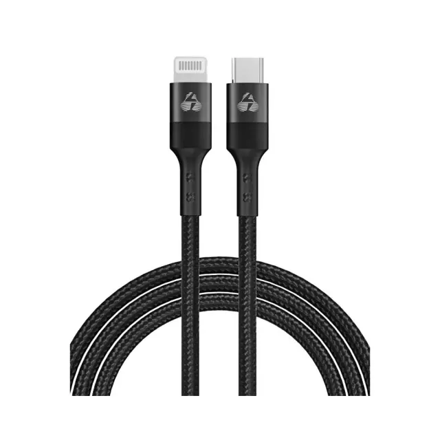 Powertech PTR-0203 PD 27W Charge & Sync Cable USB-C To Lightning 1m Μαύρο