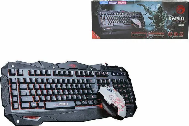 Marvo Gaming Σετ Πληκτρολόγιο με RGB φωτισμό και Ποντίκι KM403 2
