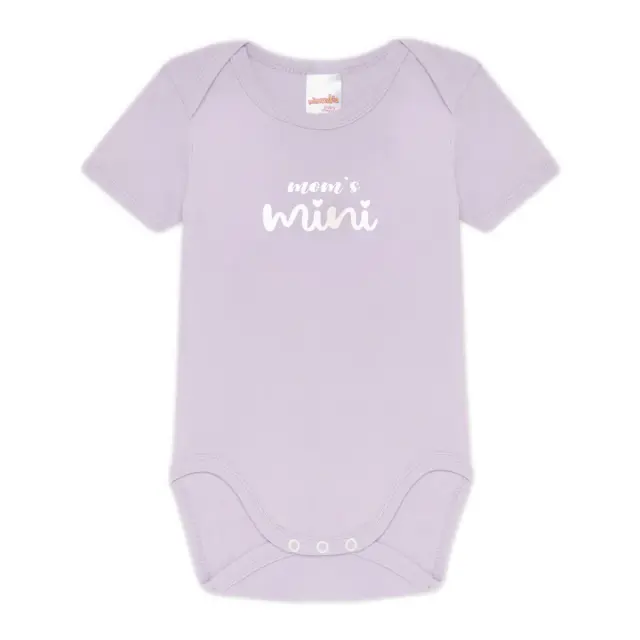 Minerva Βρεφικό Φορμάκι Κορίτσι Mom's Mini - Διπλό Πακέτο, Χρώμα Λευκό-Λιλά 2
