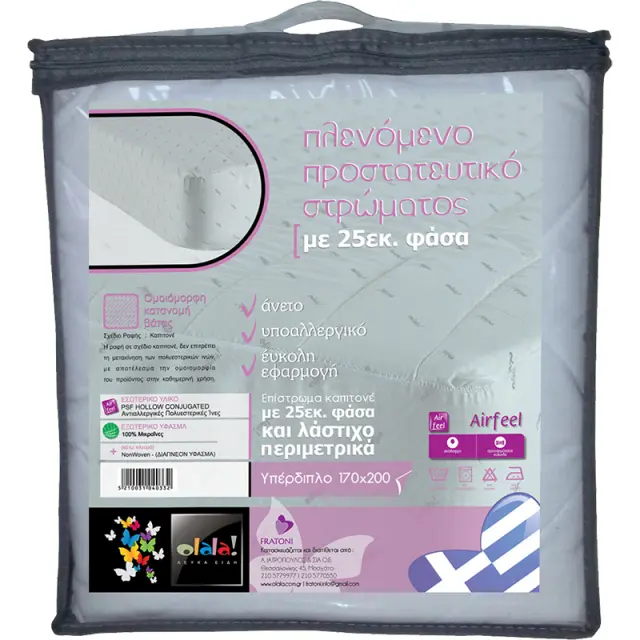 Υπόστρωμα Καπιτονέ Με Φάσα 100% Μικροίνες 170x200cm