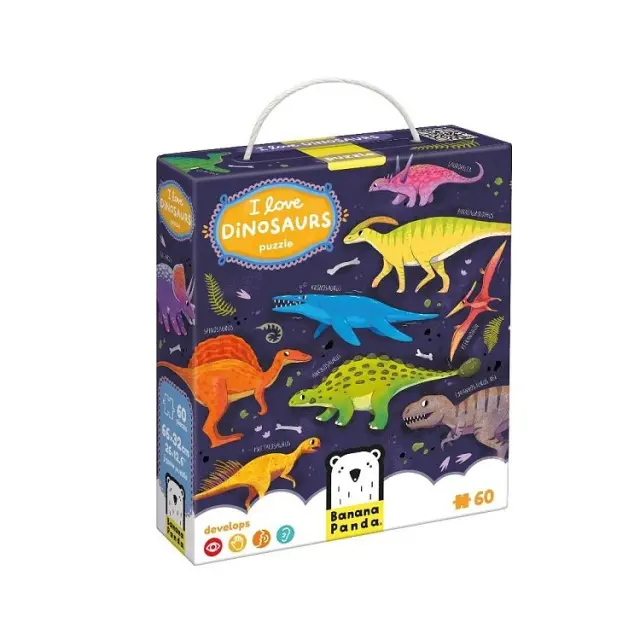 Παιδικό Παζλ Banana Panda I love Dinosaurs Puzzle 4+ ΠΟΛΥΧΡΩΜΟ - One Size