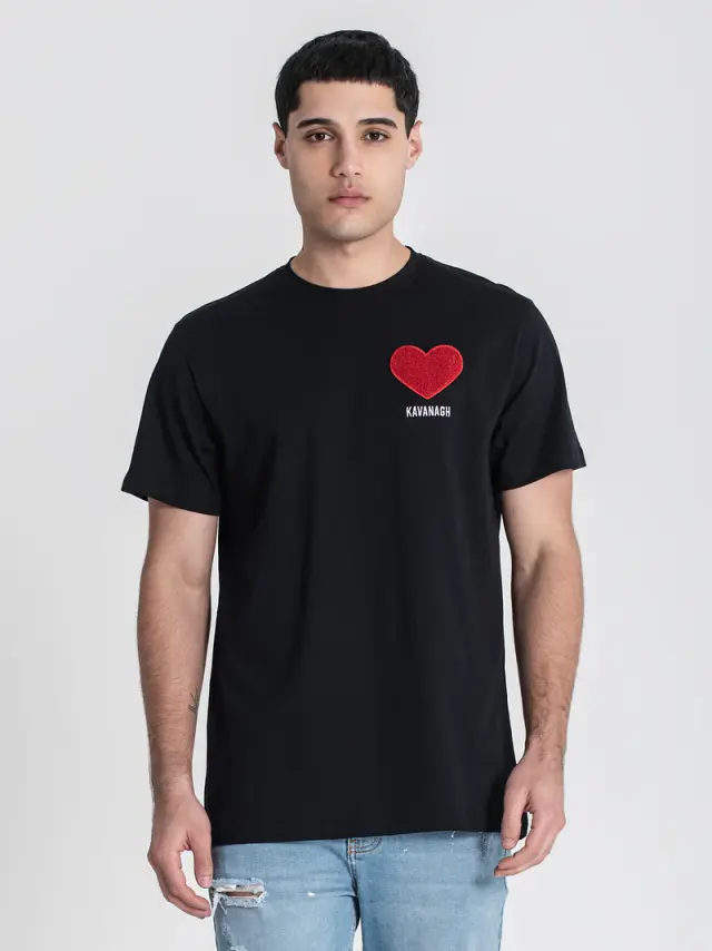 Gianni Kavanagh Ανδρικό LOVE T-Shirt - Black - XL