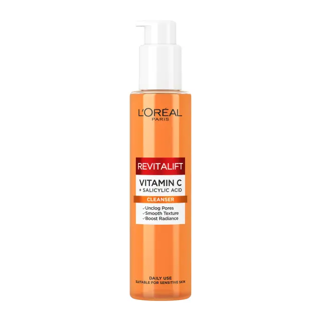 L'Oreal Paris Revitalift Vitamin C & Salicylic Acid Τζελ Καθαρισμού Με Βιταμίνη C & Σαλικυλικό Οξύ150ml