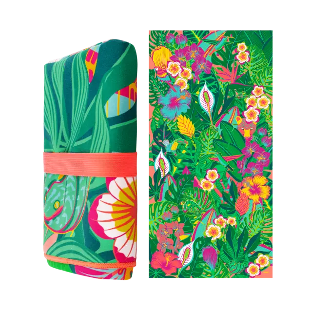 Pylones Body DS Πετσέτα Θαλάσσης (75x150cm) από ίνες microfibre: Tropical